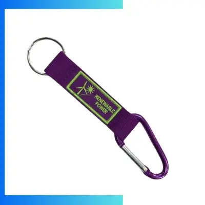 Custom 20mm Pocket Carabiner Soft PVC Lanyard – 3D Rubber Logo Key Ring Lanyard for Premium Branding