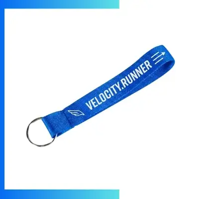 3/4" Polyester Wrist Lanyard – Custom Screen Printed Wrist Key Lanyard with Lobster Claw & Key Ring