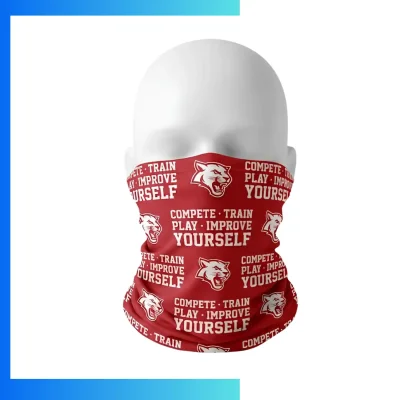 Custom Sublimated Lycra Bandana 25×30.5cm – Single Layer 150GSM Stretch Polyester Promotional Headwear