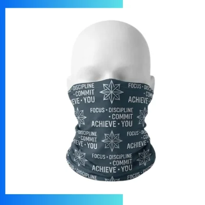 Custom Double Layer Sublimated Bandana – 150GSM Lycra Full-Color Reversible Print 25×30.5cm Premium Headwear