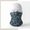 Custom double layers sublimated bandana with edge-to-edge printing both sides front view.