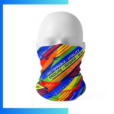 Custom Heavyweight Sublimated Bandana 25×48cm – 170GSM Lycra Single Layer Neck Gaiter & Multi-Wear Head Wrap