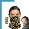 Custom Sublimated Cooling Bandana with Button Closure – 10.8"R × 18.8"H Evaporative Cooling Neck Wrap