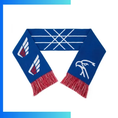 Custom Knitted Jacquard Scarf with Tassels β 100% Acrylic Double Layer Winter Scarf