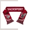 Premium Soft Knitted Jacquard Scarf with Tassels – 90% Acrylic 10% Spandex Custom 7-Color Winter Scarf