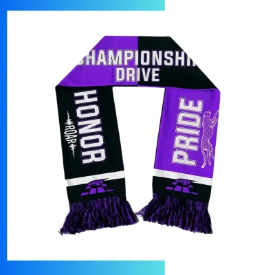 Custom Full Color Dye Sublimation Scarf β Lightweight Polyester Knitted Scarf with Tassels
