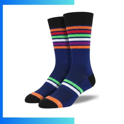 Custom Calf Crew Socks – 360° Digital Print Cotton Blend Sports & Promotional Crew Socks
