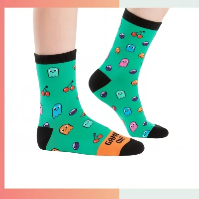 Custom youth mid crew 360 full print socks, 168/200 needle cotton blend below the calf socks for youth sports teams school camps promotional gifts