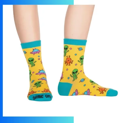 Custom Women’s Mid Crew Socks – 360° Digital Print Sports Socks (96% Polyester, 176N Construction)