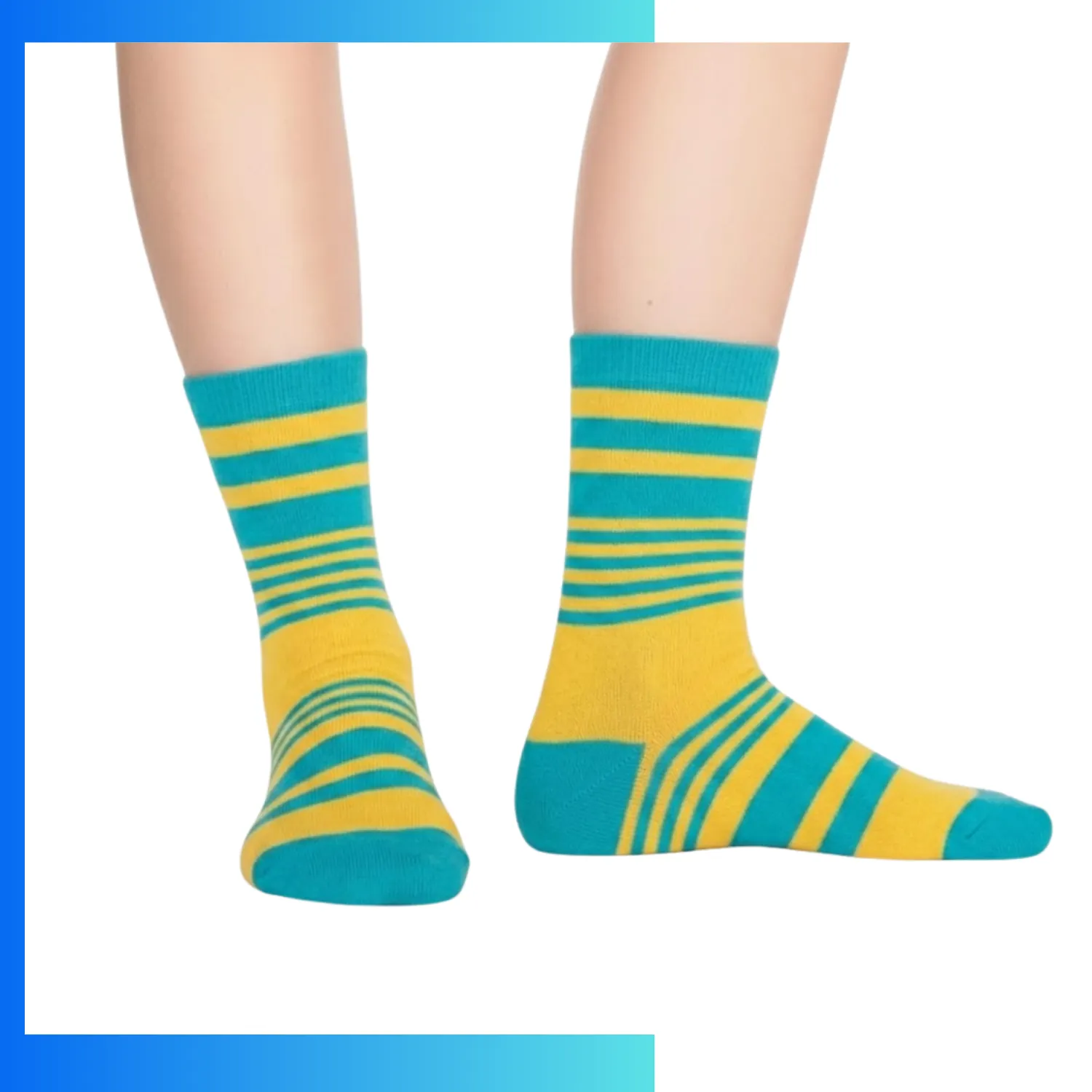 Custom Women’s Mid Crew Socks – 360° Digital Print Sports Socks (96% Polyester, 176N Construction)