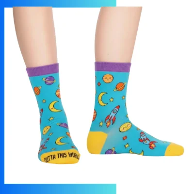 Custom Men’s Mid Crew Socks – 360° Digital Print Sports Socks (96% Polyester, 176N Construction)