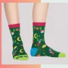 Custom kids mid crew 360 full print socks Style B, 96% polyester 4% spandex 176 needle socks for kids sports teams school parties promotional gifts