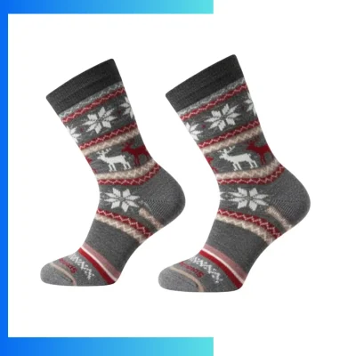 Custom Men’s Mid Crew Socks – 360° Digital Print Polyester Spandex Style B Socks
