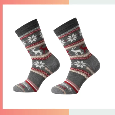 Custom Men’s Mid Crew Socks – 360° Digital Print Polyester Spandex Style B Socks