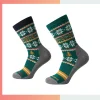 Custom Men’s Mid Crew Socks – 360° Digital Print Polyester Spandex Style C Socks