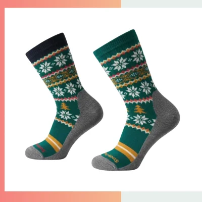 Custom Men’s Mid Crew Socks – 360° Digital Print Polyester Spandex Style C Socks
