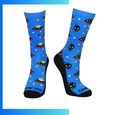 Custom Crew Basketball Socks – 360° Digital Print Performance Sports Socks for Teams