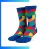 Chromatic Toe Crew Socks – Custom 360° Digital Print Color Block Sports Socks