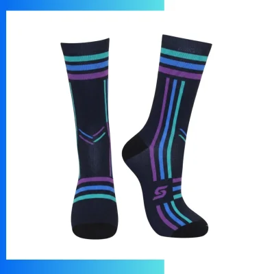 Custom Adult Crew Socks – 360° Digital Print Lightweight 144N Polyamide Sports Socks