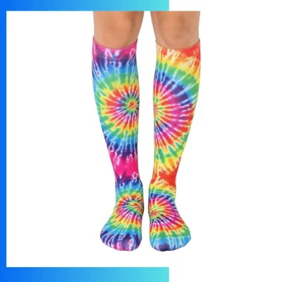 Custom Kids Crew Socks – 360° Digital Print 176N Flat A Youth Sports Socks with Larger Heel