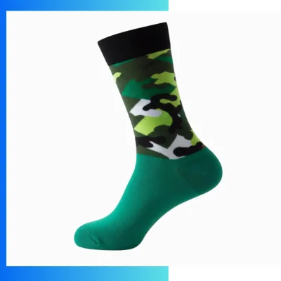 Custom Cushioned Athletic Crew Socks – Jacquard Knit Mid Crew Sports Socks (168N)