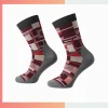 Custom Cushioned Running Crew Socks – Jacquard Knit Mid Crew Sports Socks (144N)
