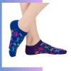 Custom low cut jacquard socks, 200 needle cotton blend, soft stretch no-show style for casual daily wear and corporate promotional gifts
