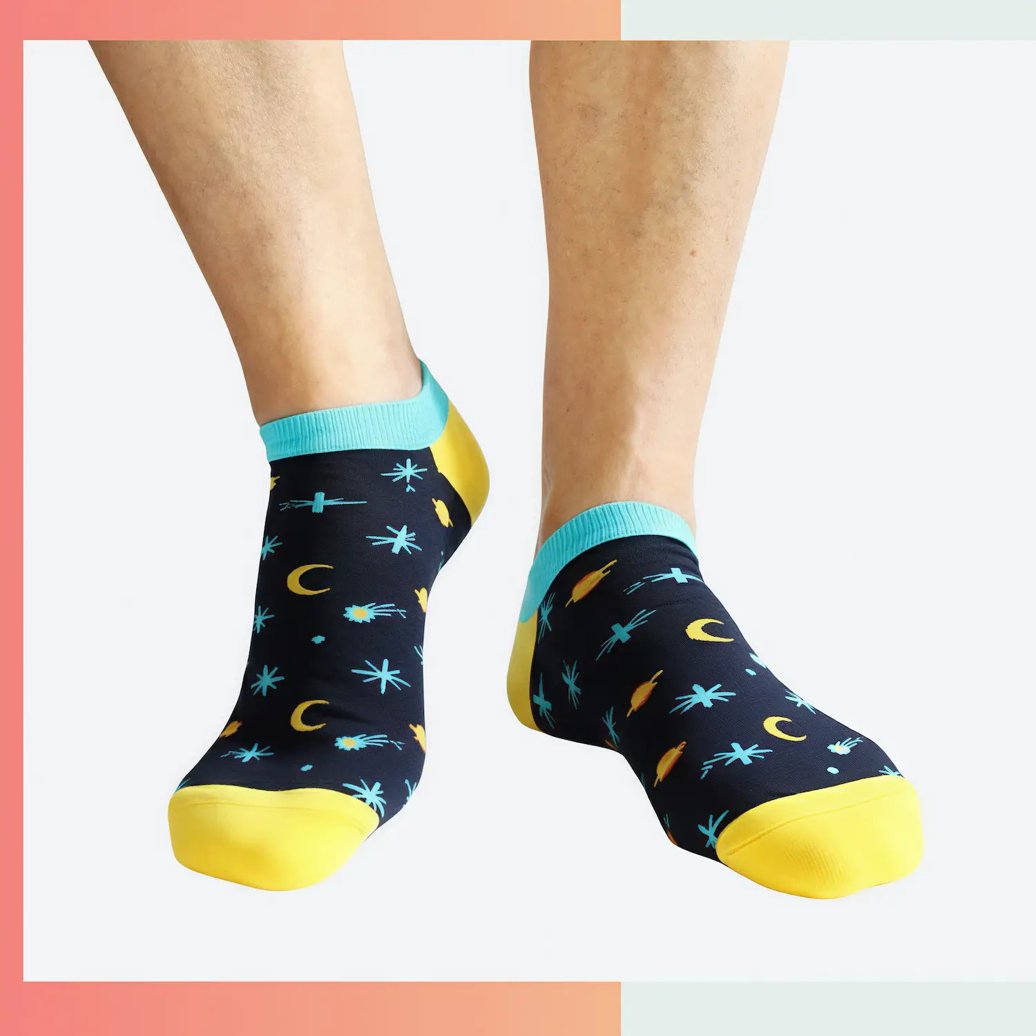 Custom low cut running jacquard socks, 168 needle cotton blend, cushioned sole moisture wicking mesh for athletic fitness runners