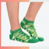 High Cotton Low Cut Running Socks – Custom Jacquard Knit Performance Athletic Socks 144 Needle