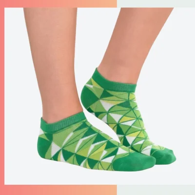 High Cotton Low Cut Running Socks – Custom Jacquard Knit Performance Athletic Socks 144 Needle
