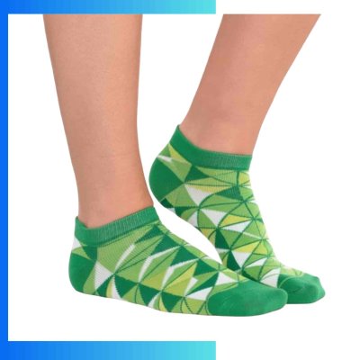 High Cotton Low Cut Running Socks – Custom Jacquard Knit Performance Athletic Socks 144 Needle