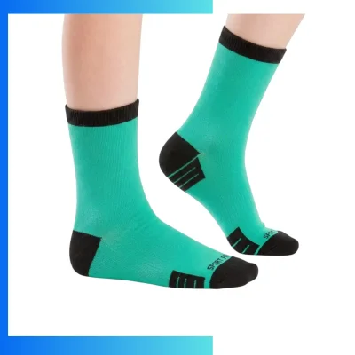 Custom Youth Below the Calf Jacquard Knit Socks – 168N / 200N Cotton Blend Sports Crew Socks