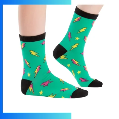 Custom Youth Below the Calf Jacquard Knit Socks – 168N / 200N Cotton Blend Sports Crew Socks