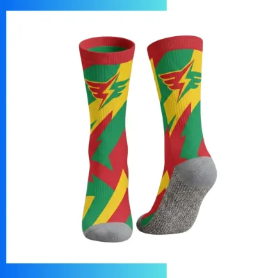 Custom Youth Below the Calf Sublimated Crew Socks – Full Color Polyester Spandex Sports Socks for Kids