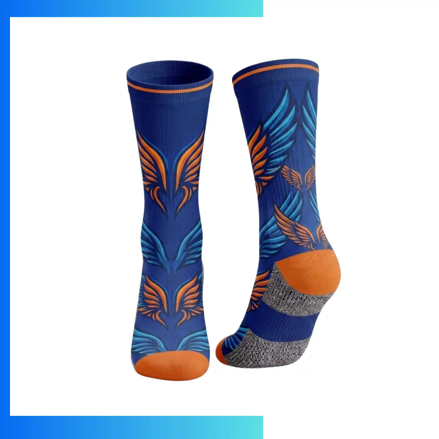 Custom Kids Mid Crew Sublimated Socks – Full Color Dye Sublimation Polyester Spandex Sports Socks