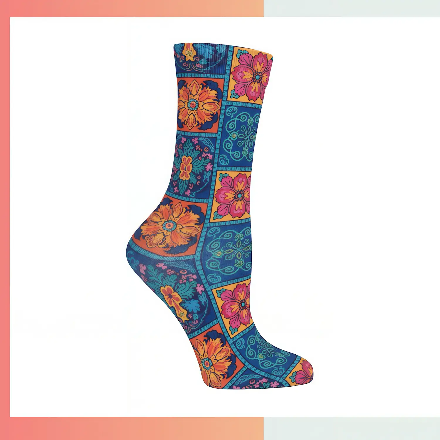 Custom kids mid crew sublimated socks, full-color dye sublimation, 96% polyester 4% spandex 176 needle, S size 30cm for children sports teams school activities young athletes