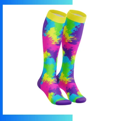 Custom Kids Mid Crew Sublimated Socks (Style B) – Full Color Dye Sublimation Polyester Spandex Sports Socks
