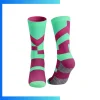 Women’s Mid Crew Sublimated Socks – Style B Full Color Custom Polyester Spandex Sports Socks