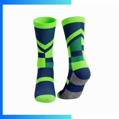 Men’s Mid Crew Sublimated Socks – Style B Custom Full Color Polyester Spandex Sports Socks