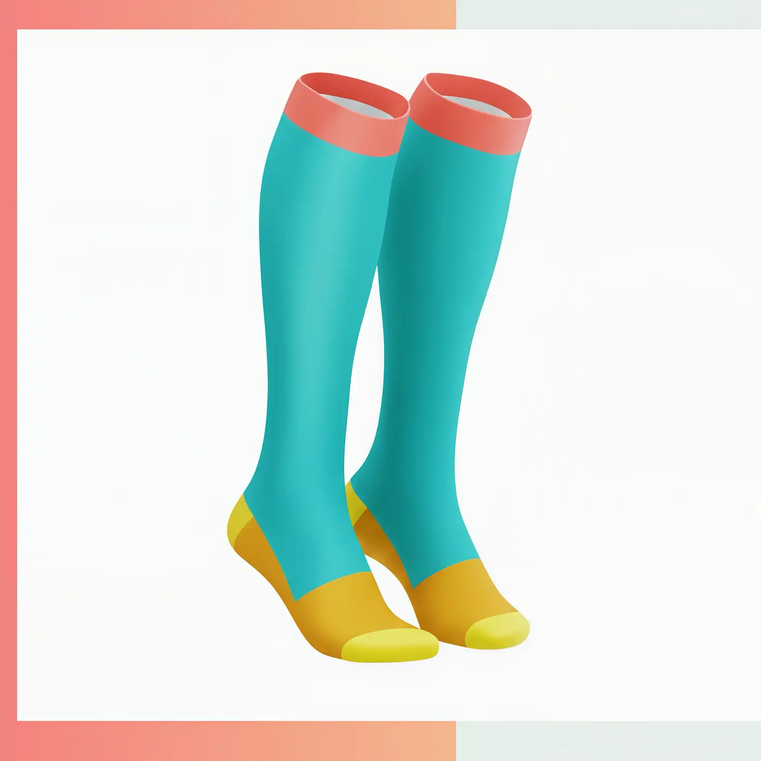 Custom men's XL crew sublimated socks Style B, 50cm extra large size, full color dye sublimation, 96% polyester 4% spandex 176 needle for big feet sports outdoor executive gifts