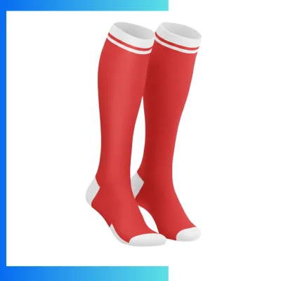 Women’s Mid Crew Sublimated Socks – Style C Custom Full Color Polyester Spandex Sports Socks