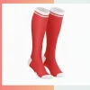 Custom women's mid crew sublimated socks Style C, 40cm M size, full color dye sublimation, 96% polyester 4% spandex 176 needle for women sports fitness team corporate gifts