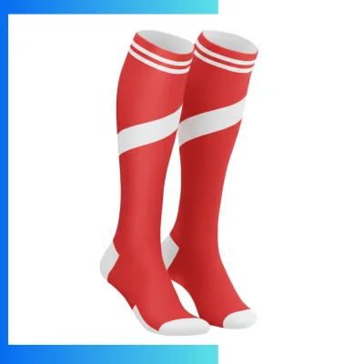 Men’s Mid Crew Sublimated Socks – Style C Custom Full Color Polyester Spandex Sports Socks
