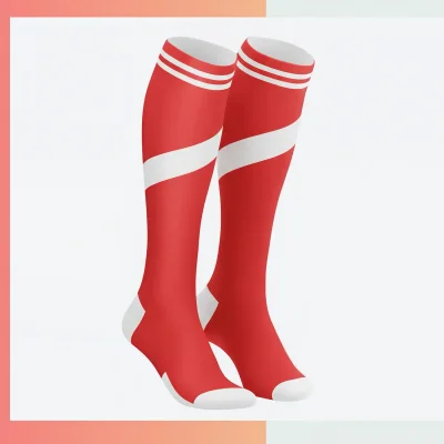 Custom men's mid crew sublimated socks Style C, 46cm L size, full color dye sublimation, 96% polyester 4% spandex 176 needle for men sports team fitness corporate gifts