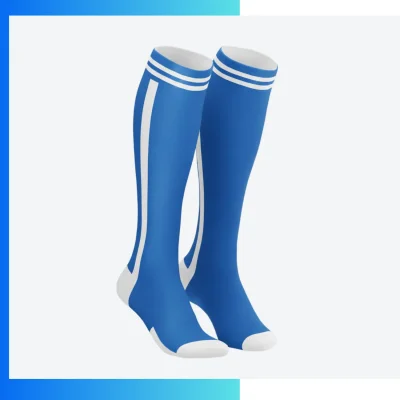 Women’s Mid Crew Sublimated Socks – Cushion Loop Sole Custom Full Color Sports Socks