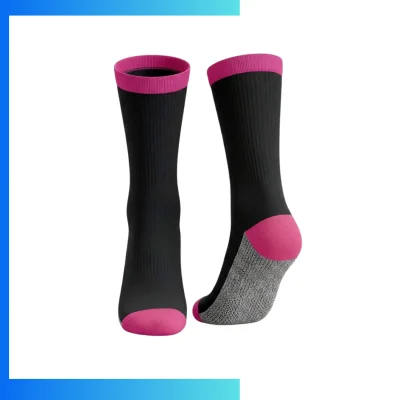 Women’s Mid Crew Sublimated Socks – Cushion Loop Sole Custom Full Color Sports Socks