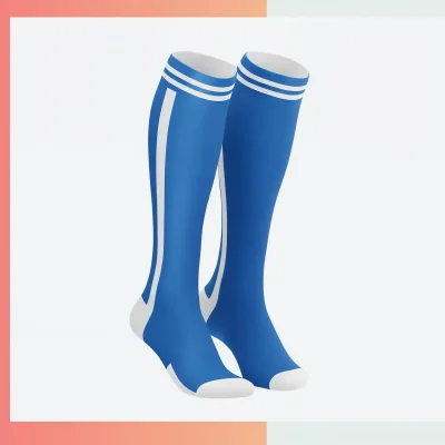 Custom women's mid crew sublimated socks with cushion loop sole, 36cm M size, full color dye sublimation, 96% polyester 4% spandex 176 needle shock absorption for fitness sports.