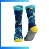 Men’s Mid Crew Sublimated Socks – Cushion Loop Sole Custom Full Color Sports Socks