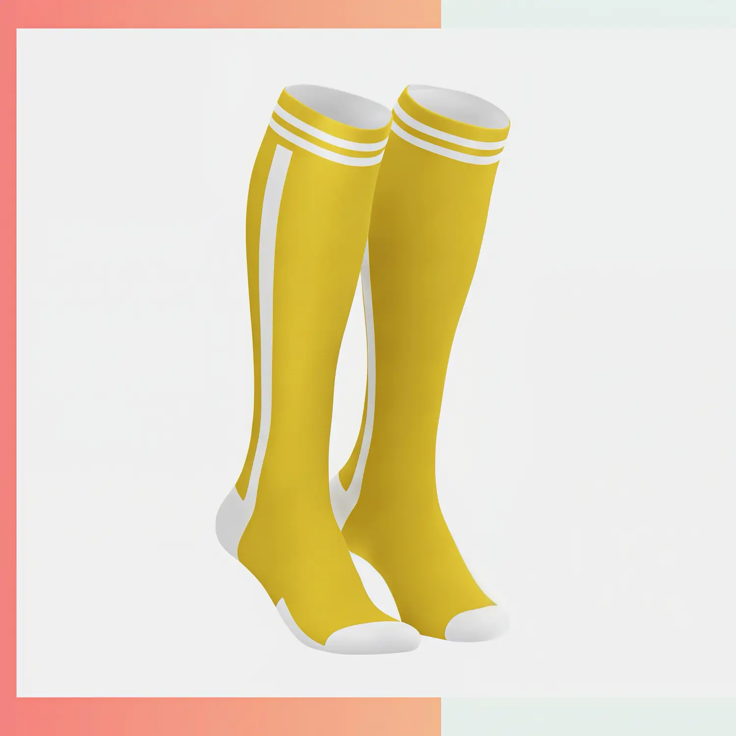 Custom crew sublimated socks with cushion loop sole, 40cm L size, full color dye sublimation, 96% polyester 4% spandex 176 needle shock absorption for athletes
