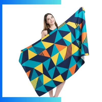 Custom Sublimated Quick-Dry Beach Towels – Sand-Proof Microfiber Towels with Full-Color Printing